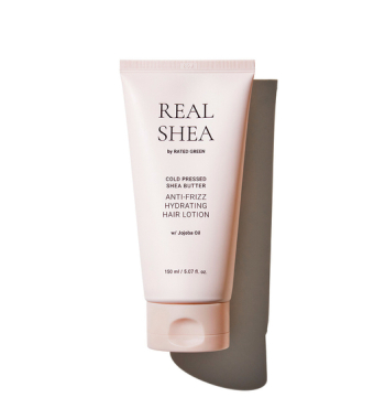 RATED GREEN REAL Shea Cold Pressed Shea Butter Anti-Frizz Hydrating Hair Lotion